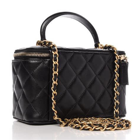 chanel vanity top handle bag|chanel small bag with handle.